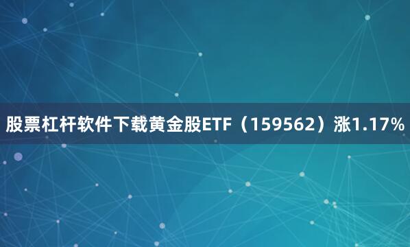 股票杠杆软件下载黄金股ETF（159562）涨1.17%