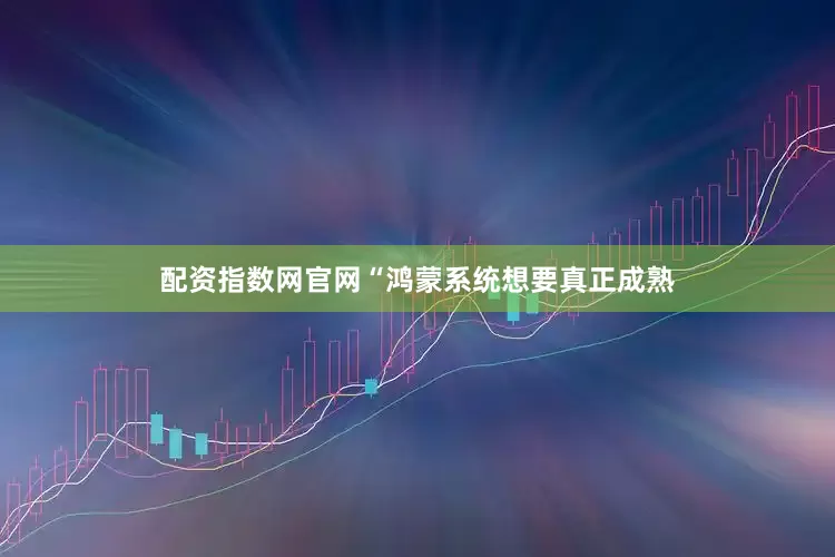 配资指数网官网“鸿蒙系统想要真正成熟